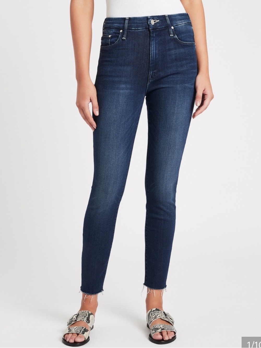 MOTHER The Looker - High-Rise Ankle Skinny Jeans size 28